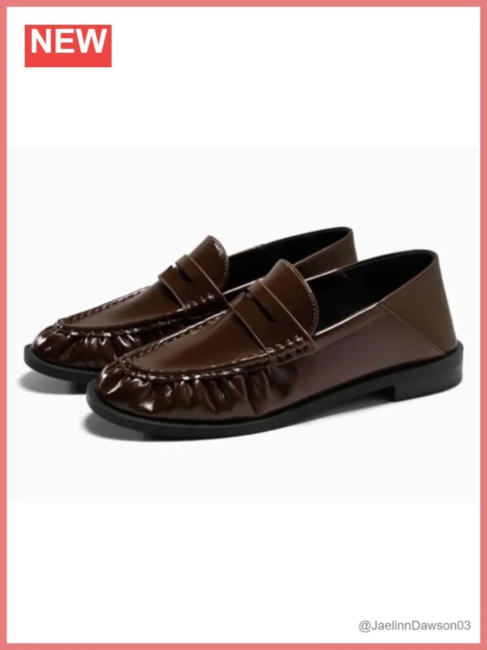 Women's Penny Loafers Slip On Shoes Collapsible Heel Comfortable Work Flats
